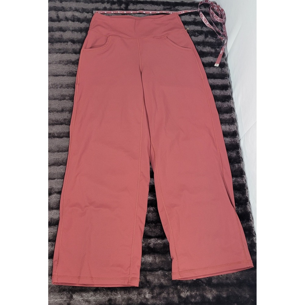 Promover Wide Leg Pants Women's M (8/10) Cropped Yoga Lounge Athleisure Pockets